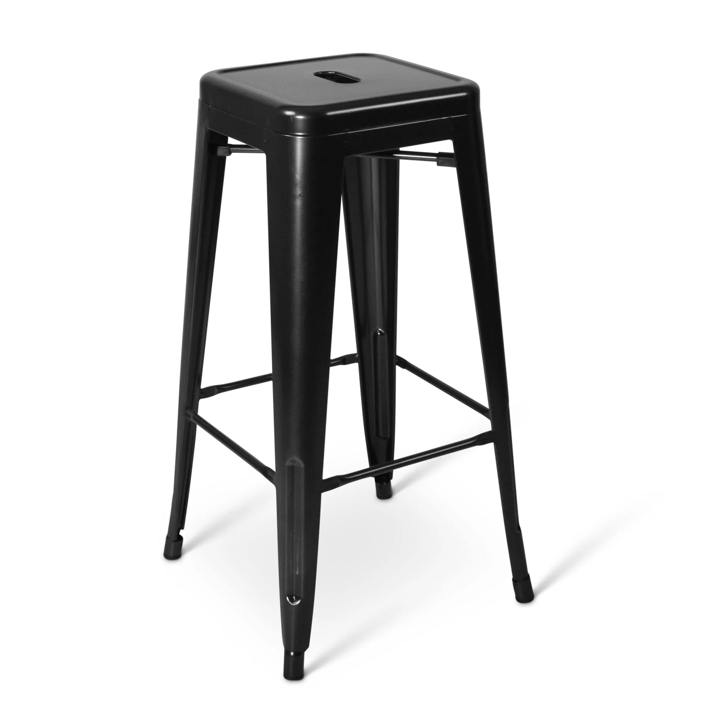 Barstoel Tolix metalen kruk zwart