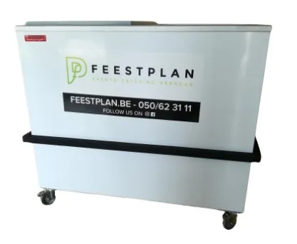 Bakfrigo met schuifdeksels