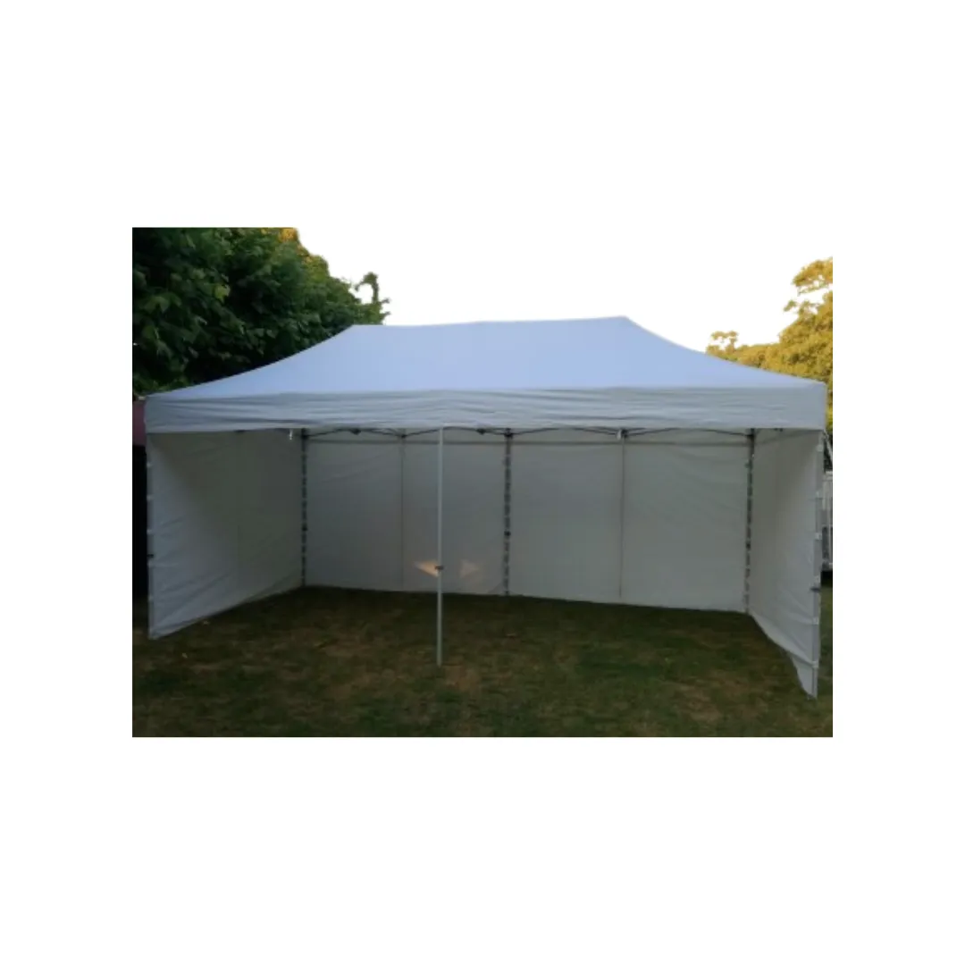 Vouwtent wit 3 x 6 m met zijwanden