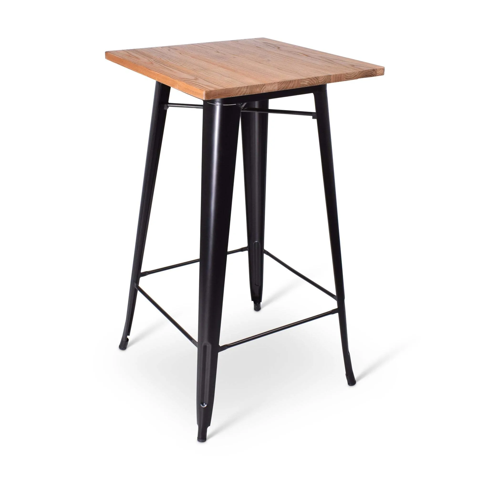 Tolix klein statafel in woodstyle