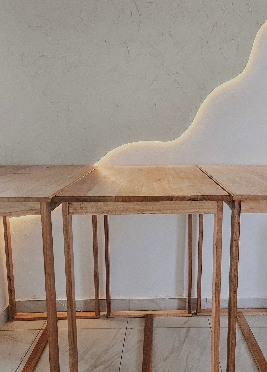 Modern Oak Square Cocktail Table