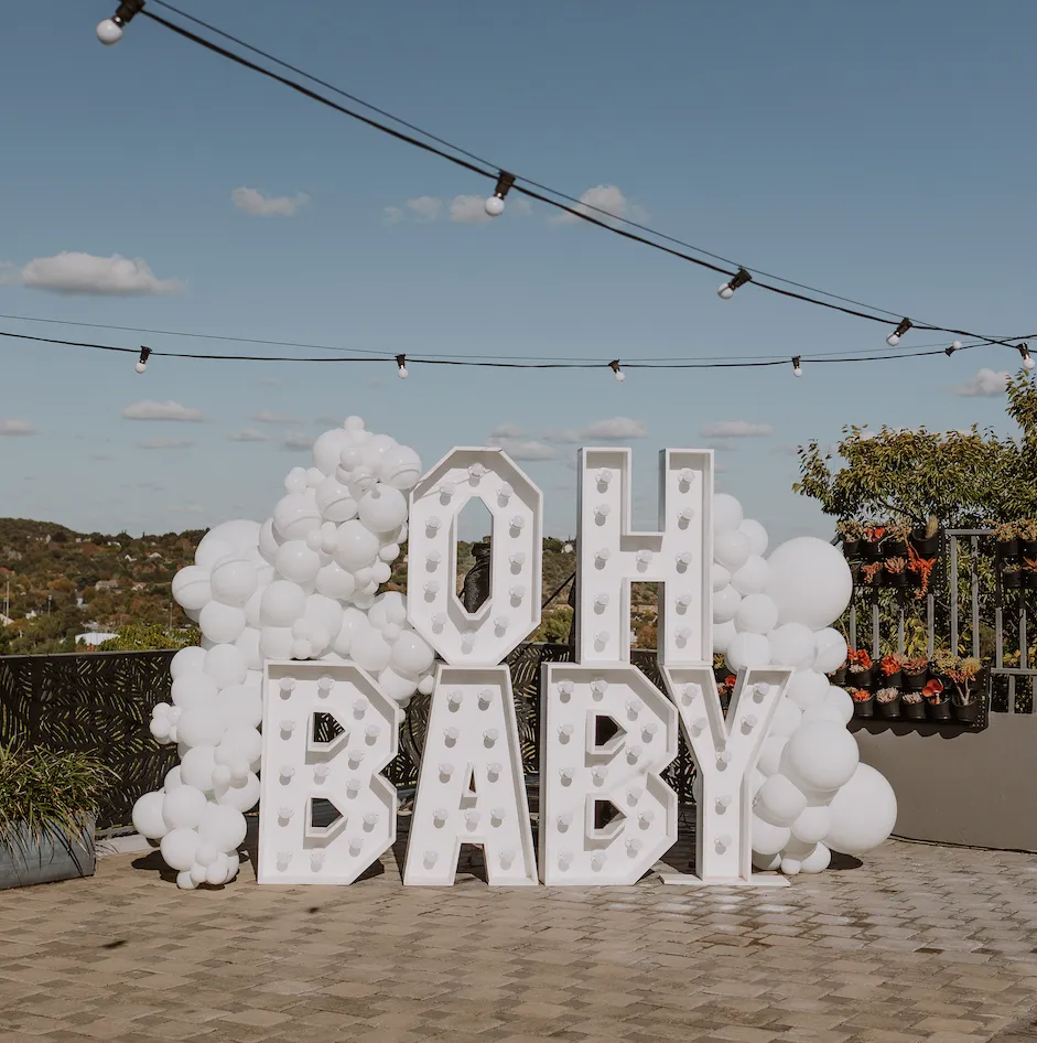 OH BABY Marquee Letters