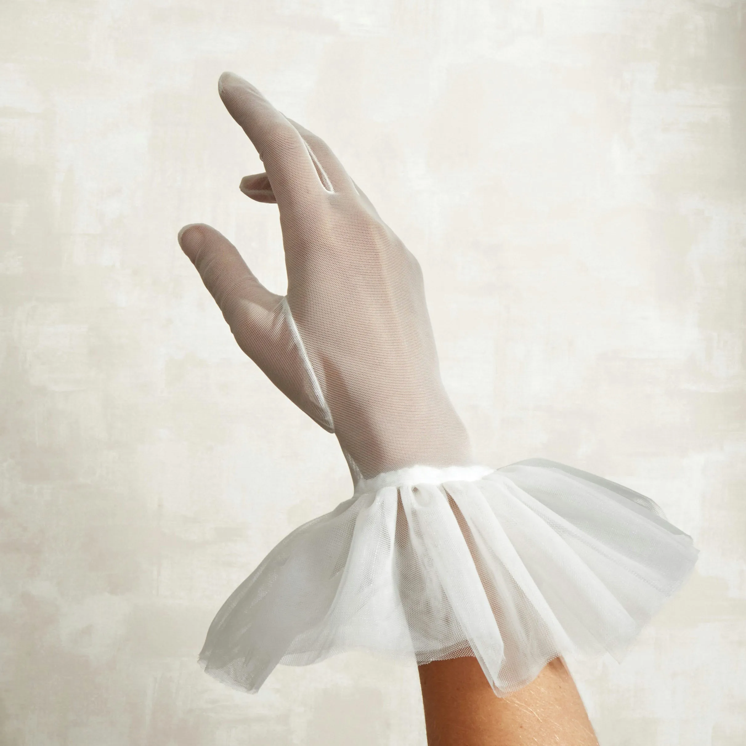 Lara | Tulle Glove with Harlequin Cuff