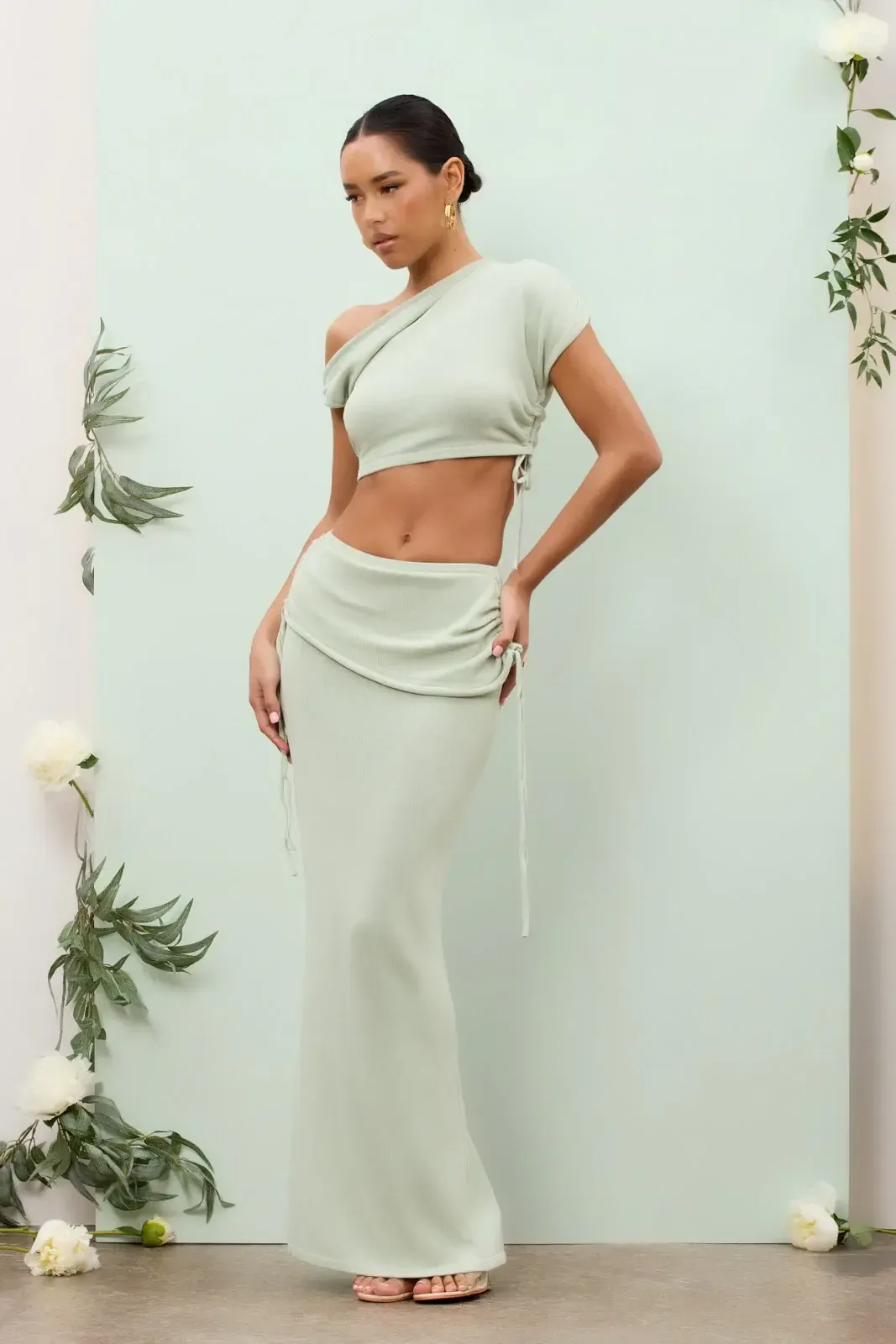 Wanderdoll 'Yris' Knitted Co-ord in Sage