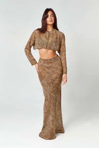 Hyphen Store Leo Maxi Skirt Co-ord
