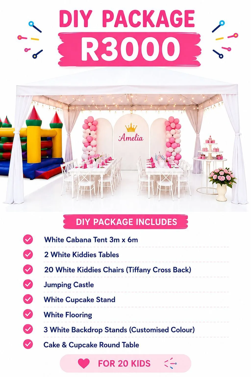 DIY Kiddies Birthday Party Package
