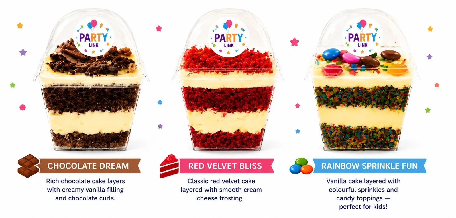 20 Kids Dessert cups