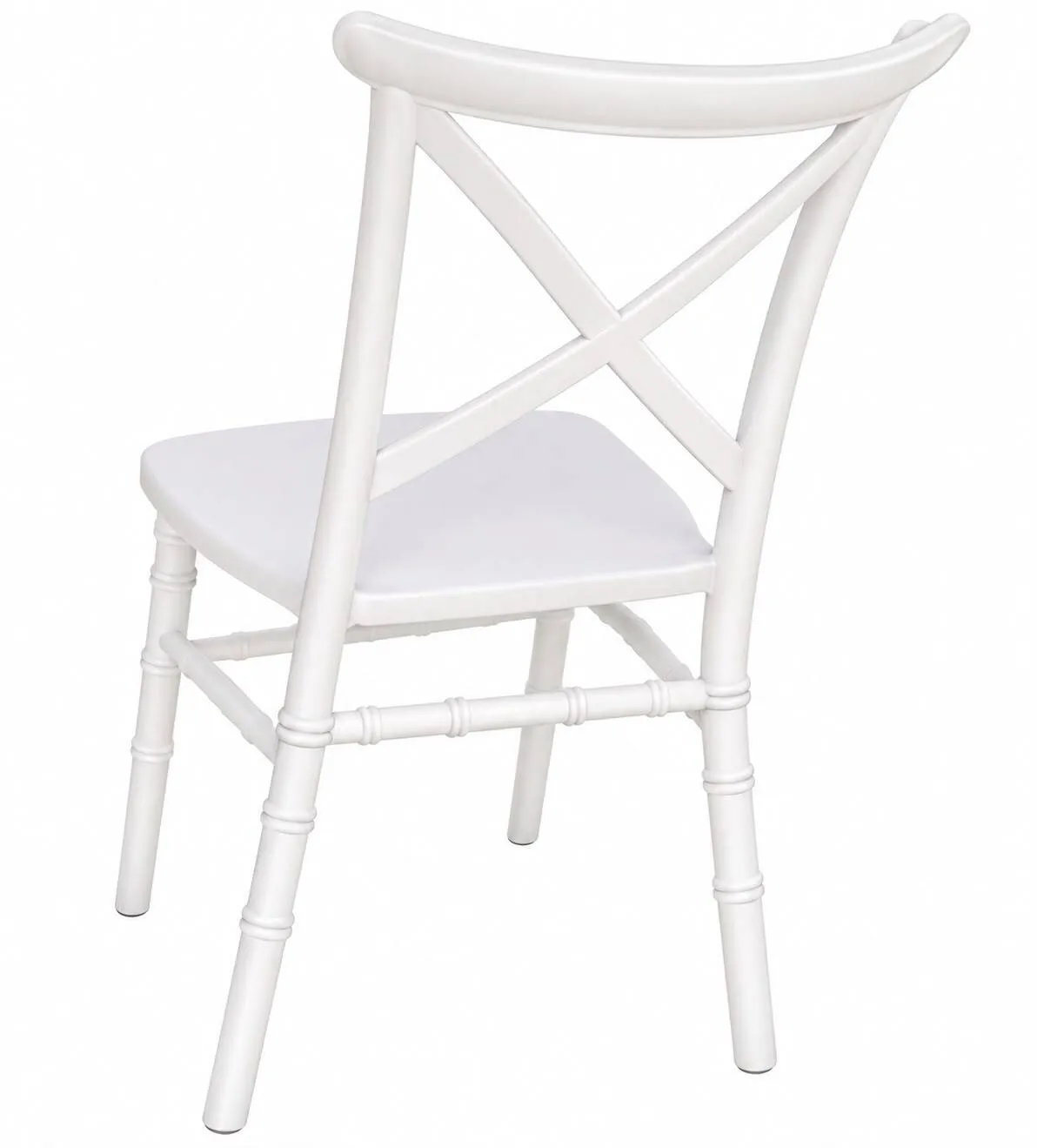 Kiddies Chairs White Cross Back
