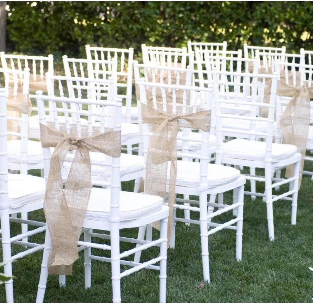 Adult White tiffinay chairs with cushions