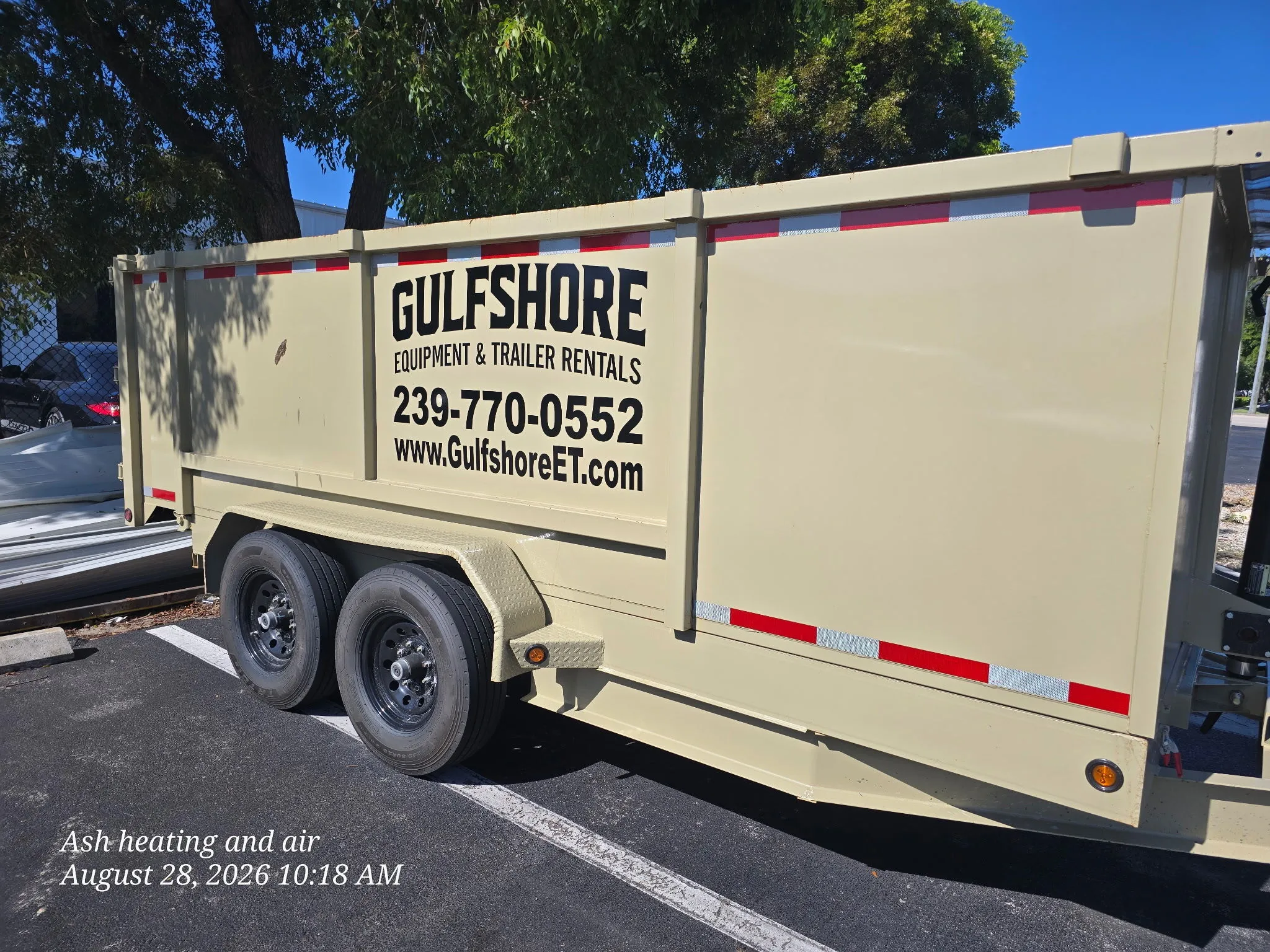 7x16 Dumpster Trailer