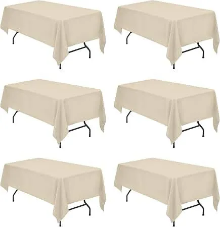  6ft beige tablecloth 