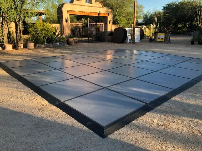 Grey Laminate Dance Floor 13'x17'