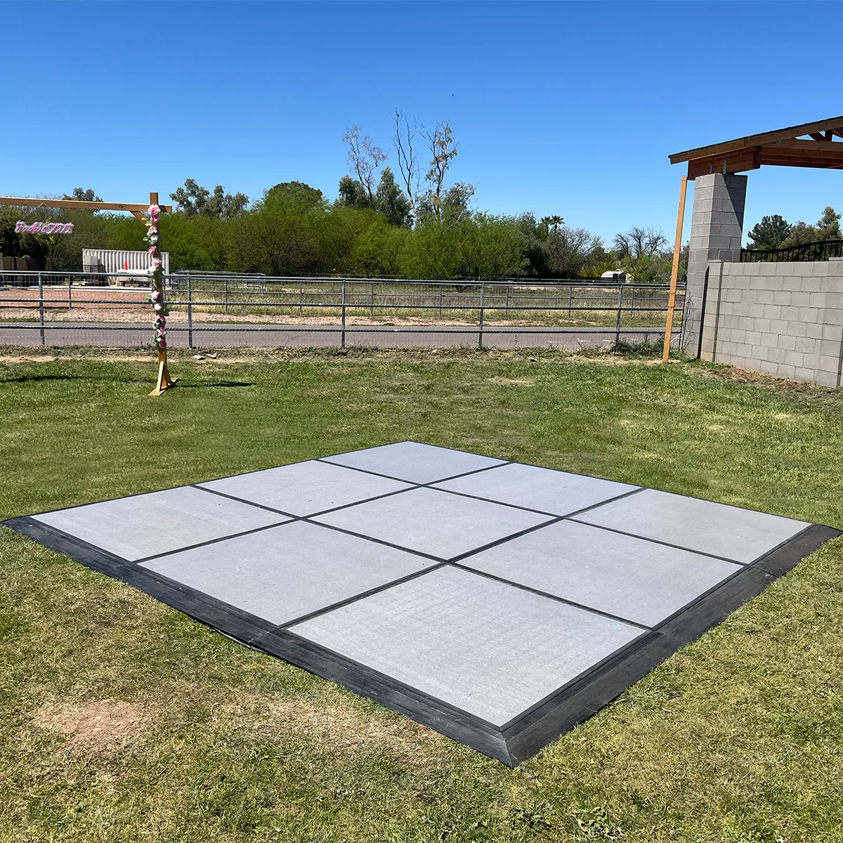 Grey Laminate Dance Floor 13'x13'