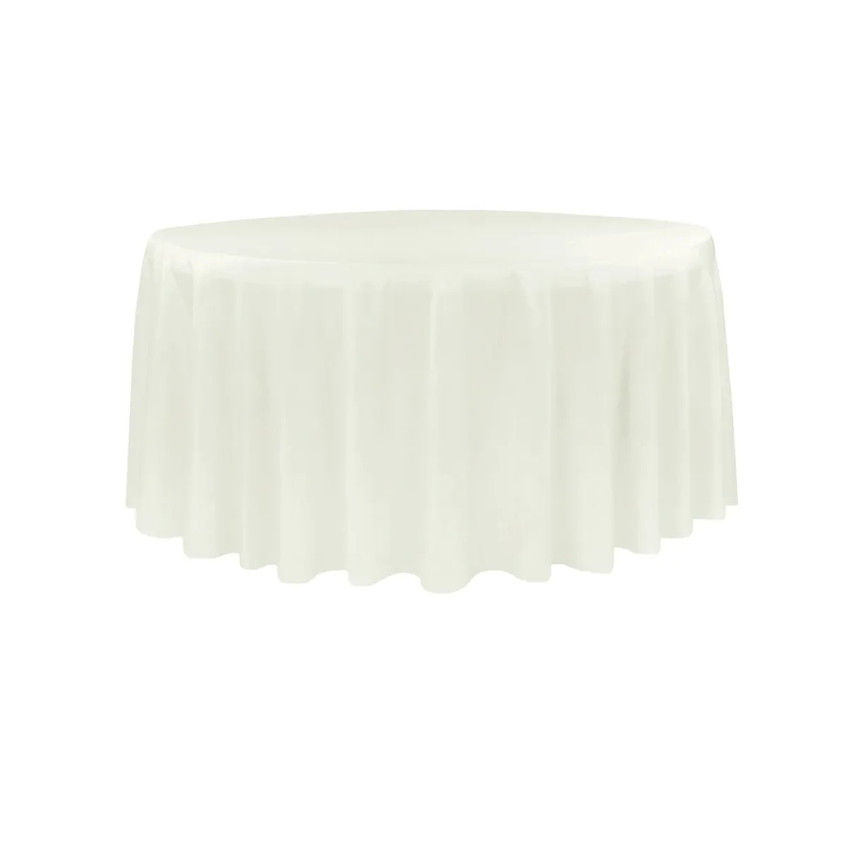 120" Round Ivory Tablecloth