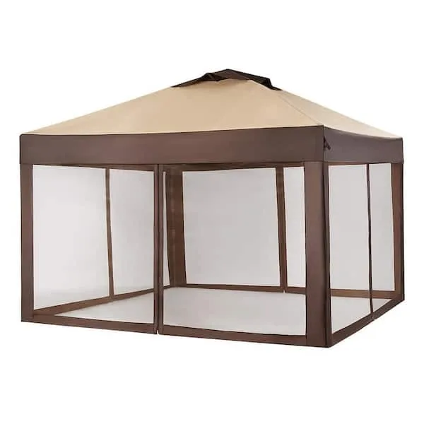 Grey 11 Foot x 11 Foot Pop-Up Tent