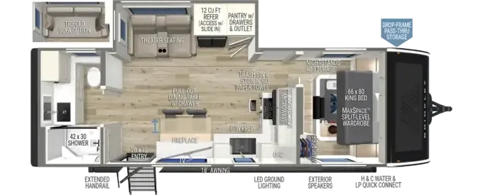 12' Double-Door Cold Storage Trailer