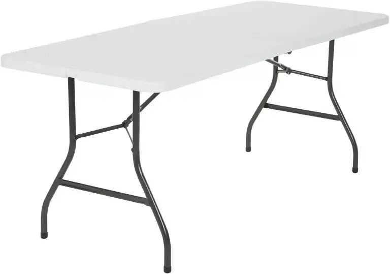 White 6' Foldable Table