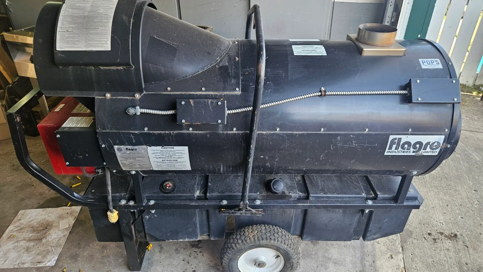 Construction Heater - Flargro FVO-400 Indirect 