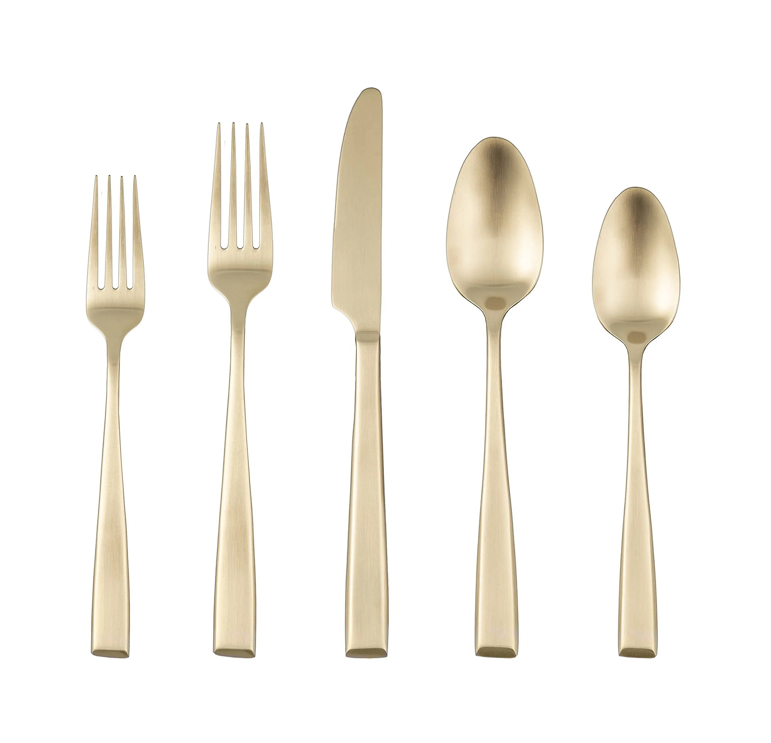 Samira Satin Flatware - Champagne Gold