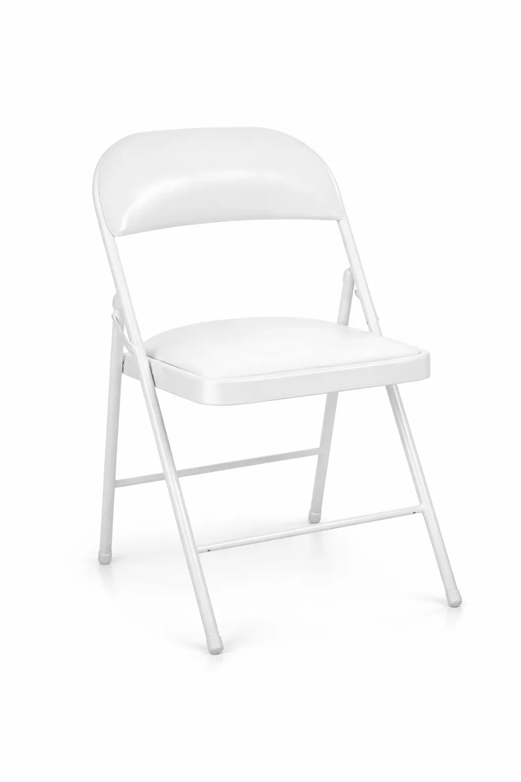 White Padded Metal Folding Chairs