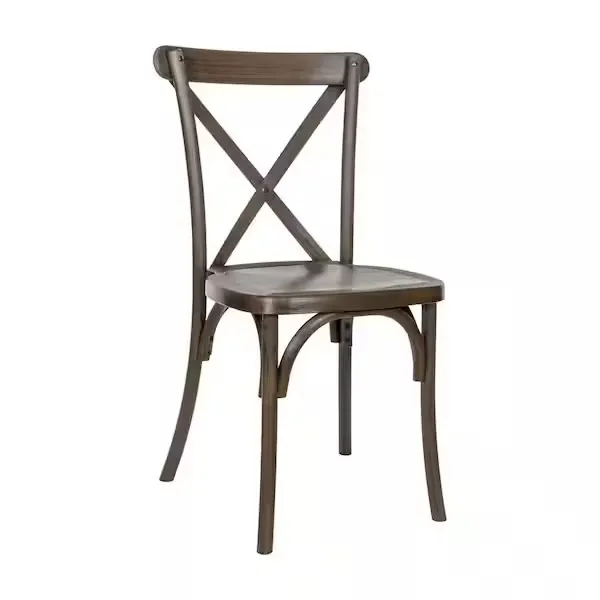 Dark Brown Cross Back Chair