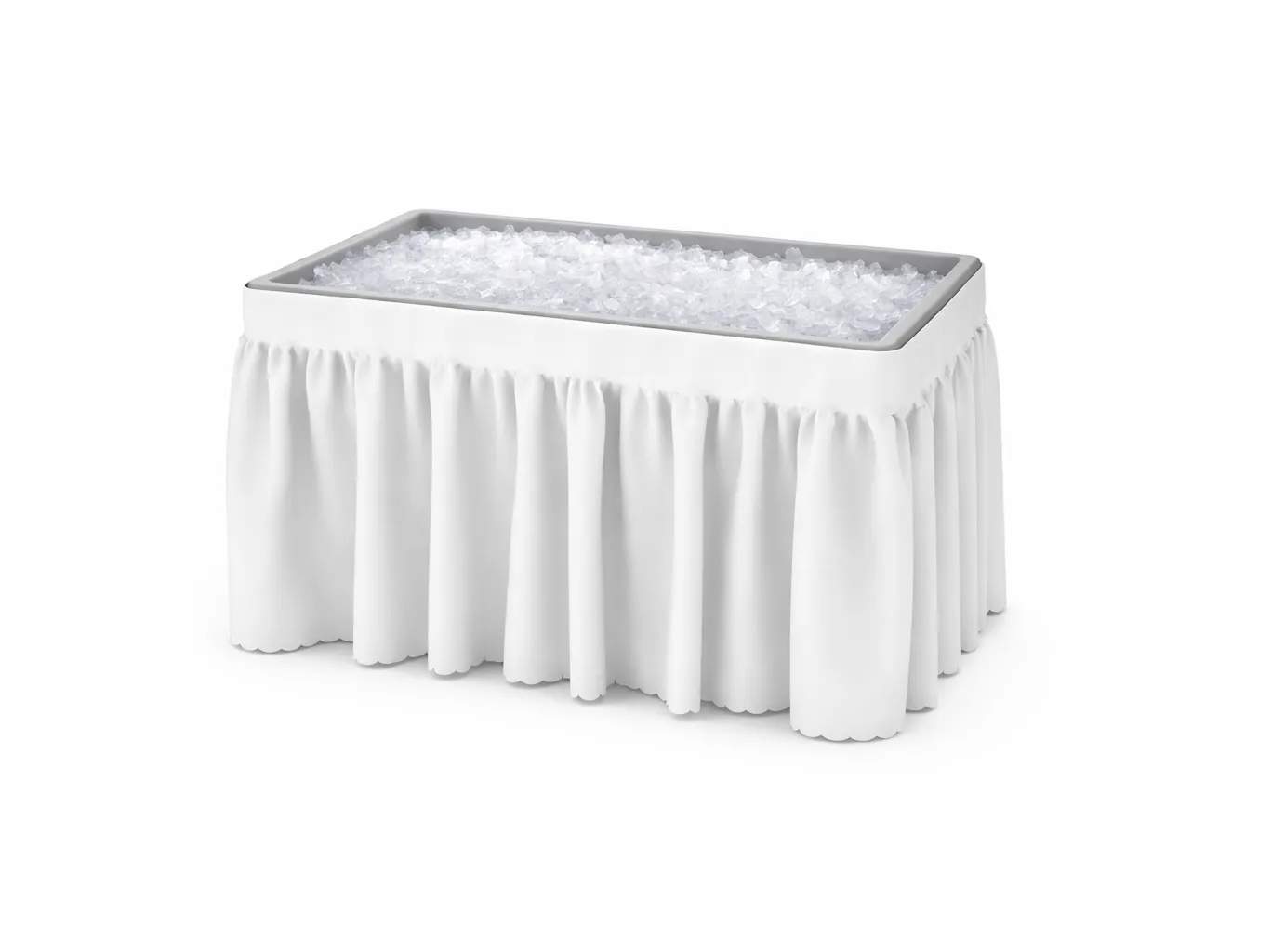 Folding Ice Table with Skirting