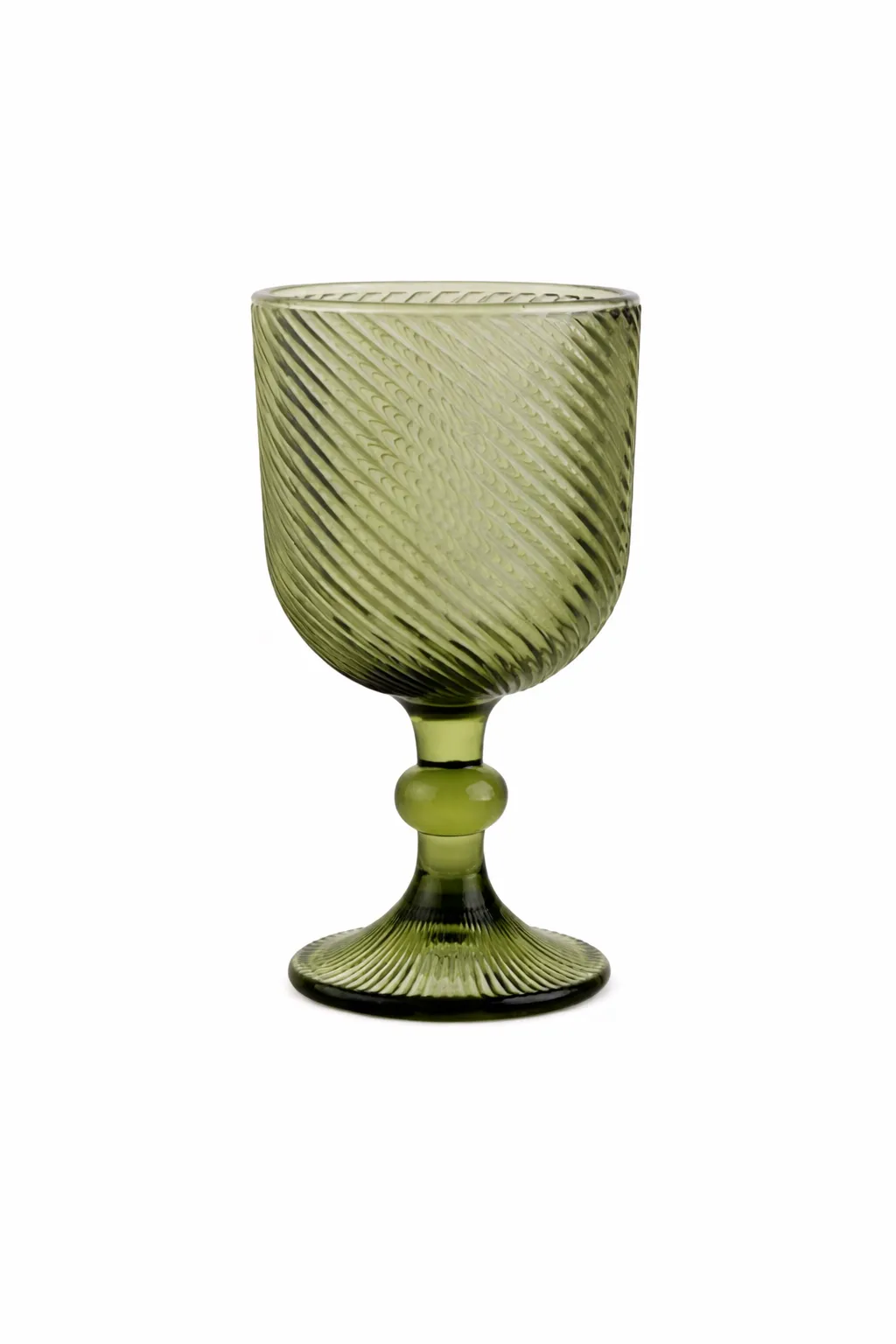 Vintage Green Drinking Goblets