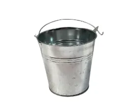 Silver Tin Bucket