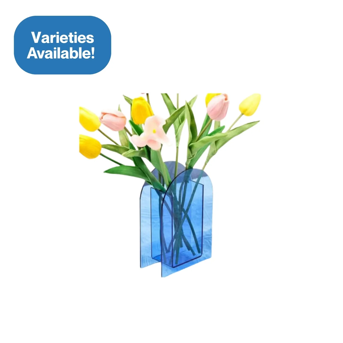 Blue Acrylic Vases