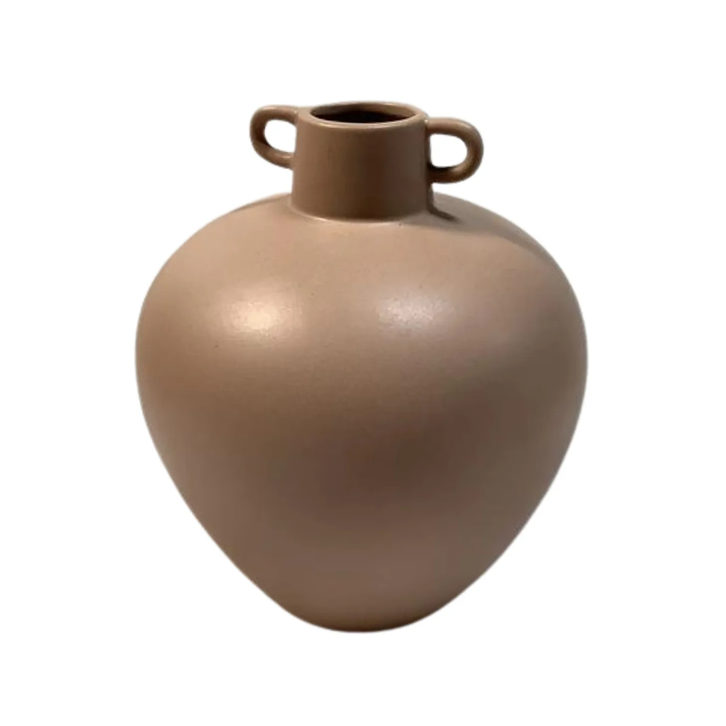 Beige Terracotta Jug Vase