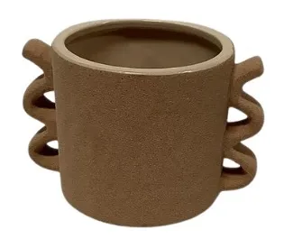 Loop Handle Terracotta Vase