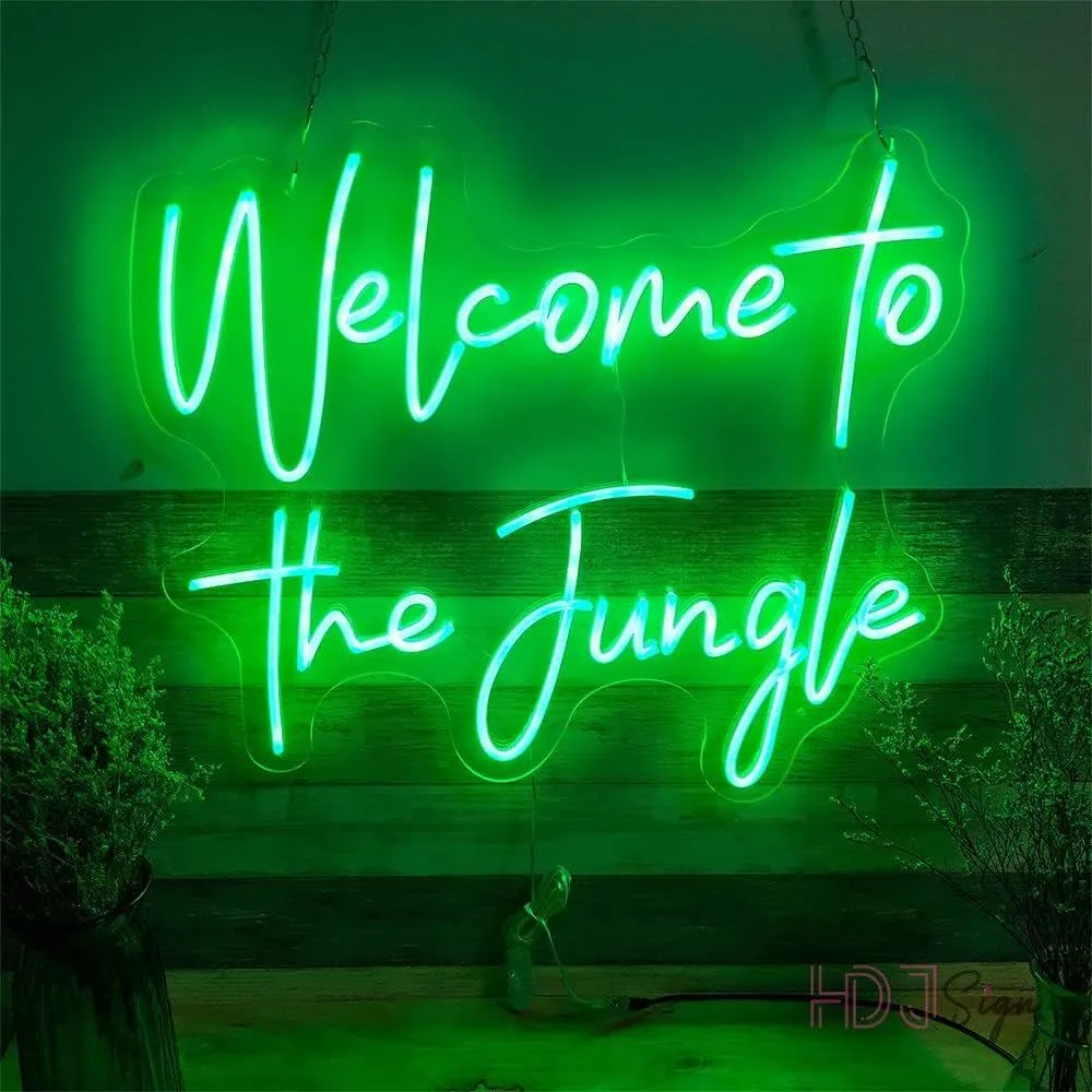 Welcome to the Jungle Neon Sign