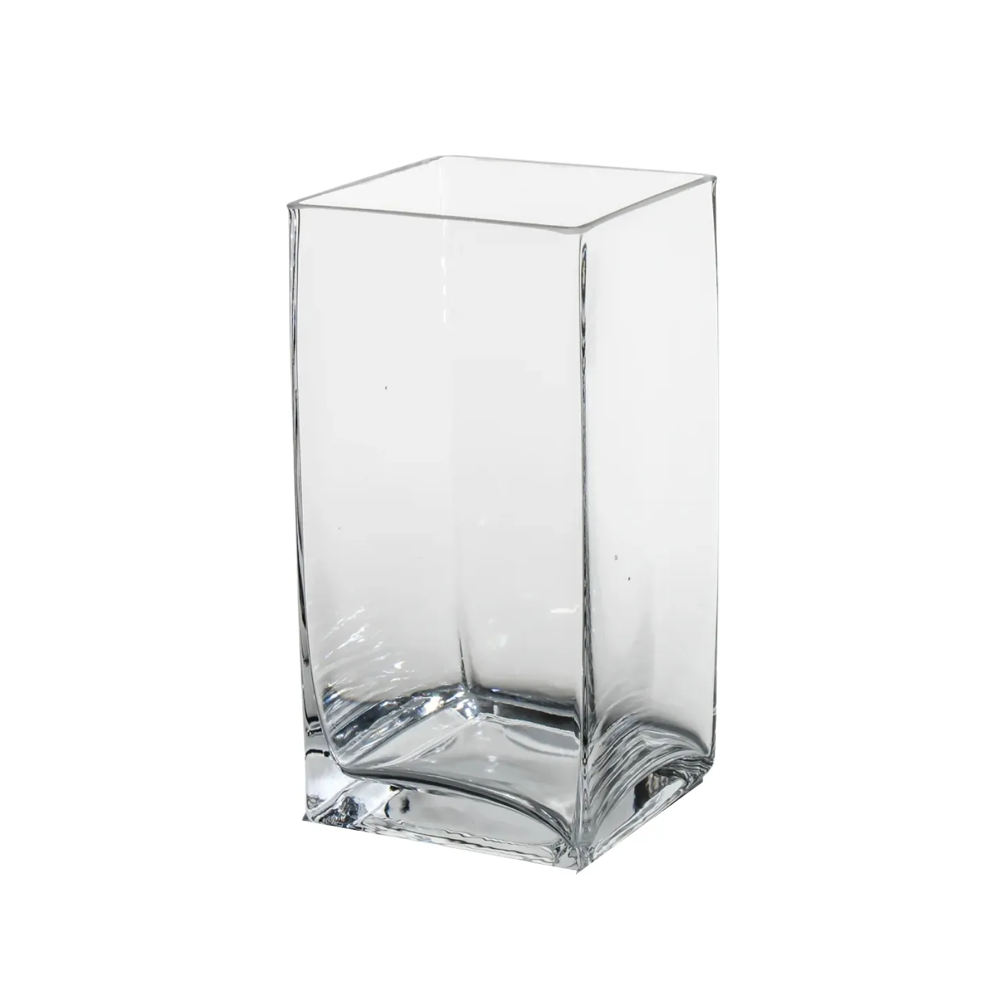 Glass Tall Square Vase