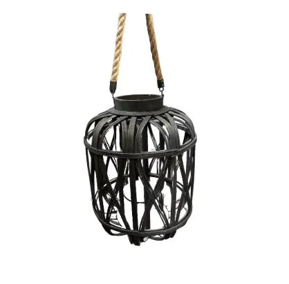 Hanging Black Metal Lantern