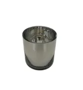 Silver Reflective Round Vase