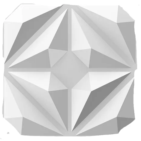 3D White 4x8 Backdrop