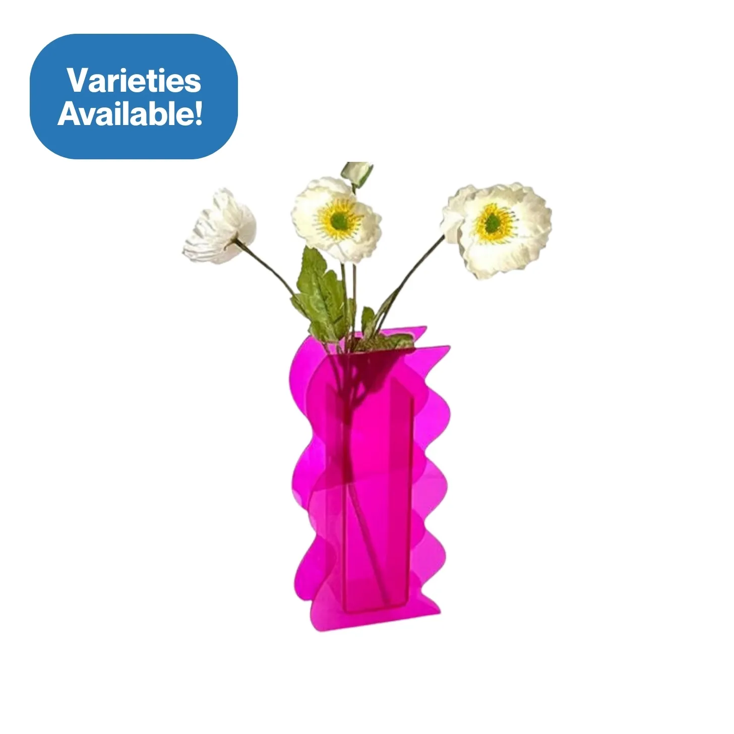 Pink Acrylic Vases