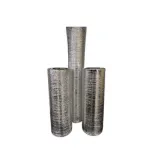 Silver Vase Trio
