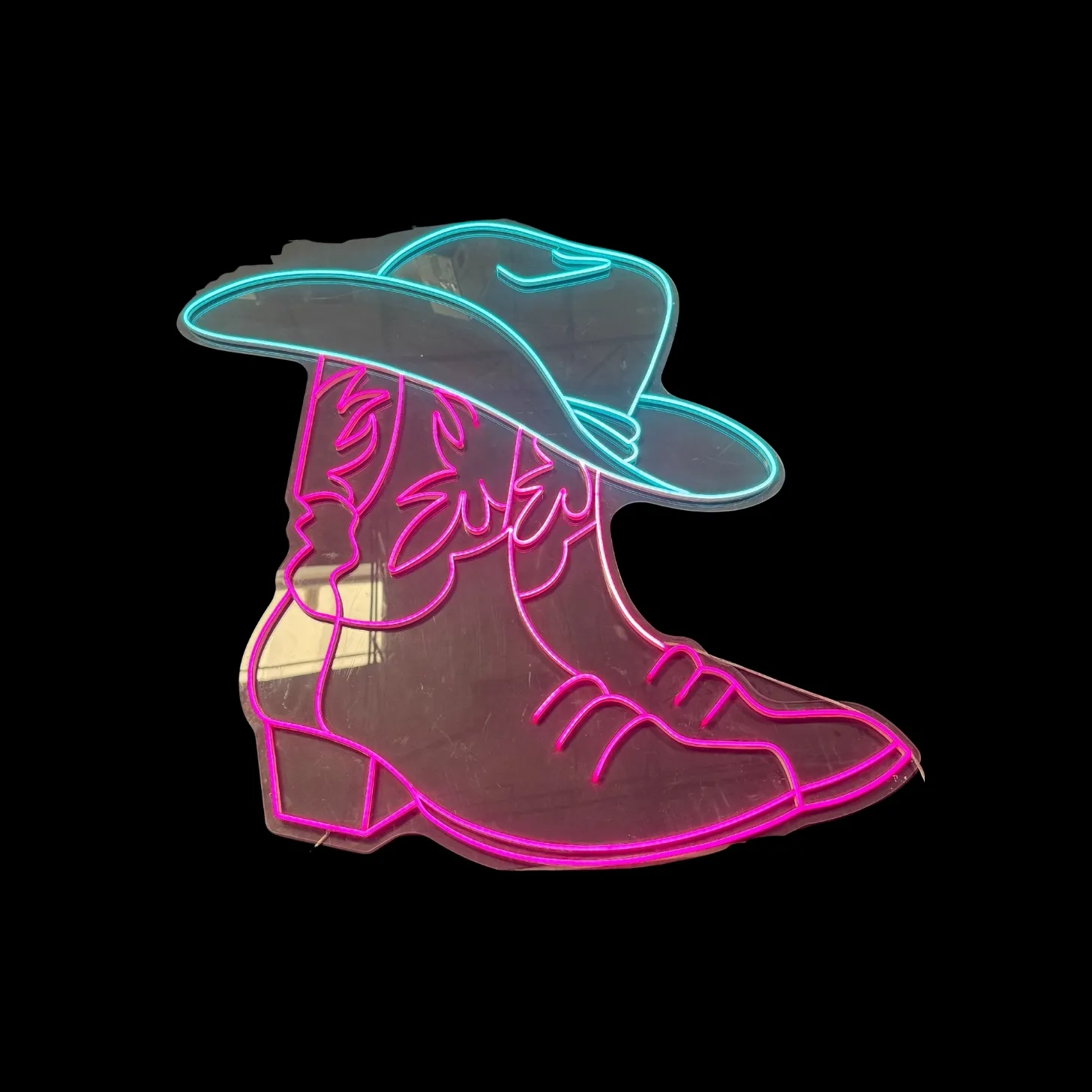 Cowgirl Boot Neon Sign