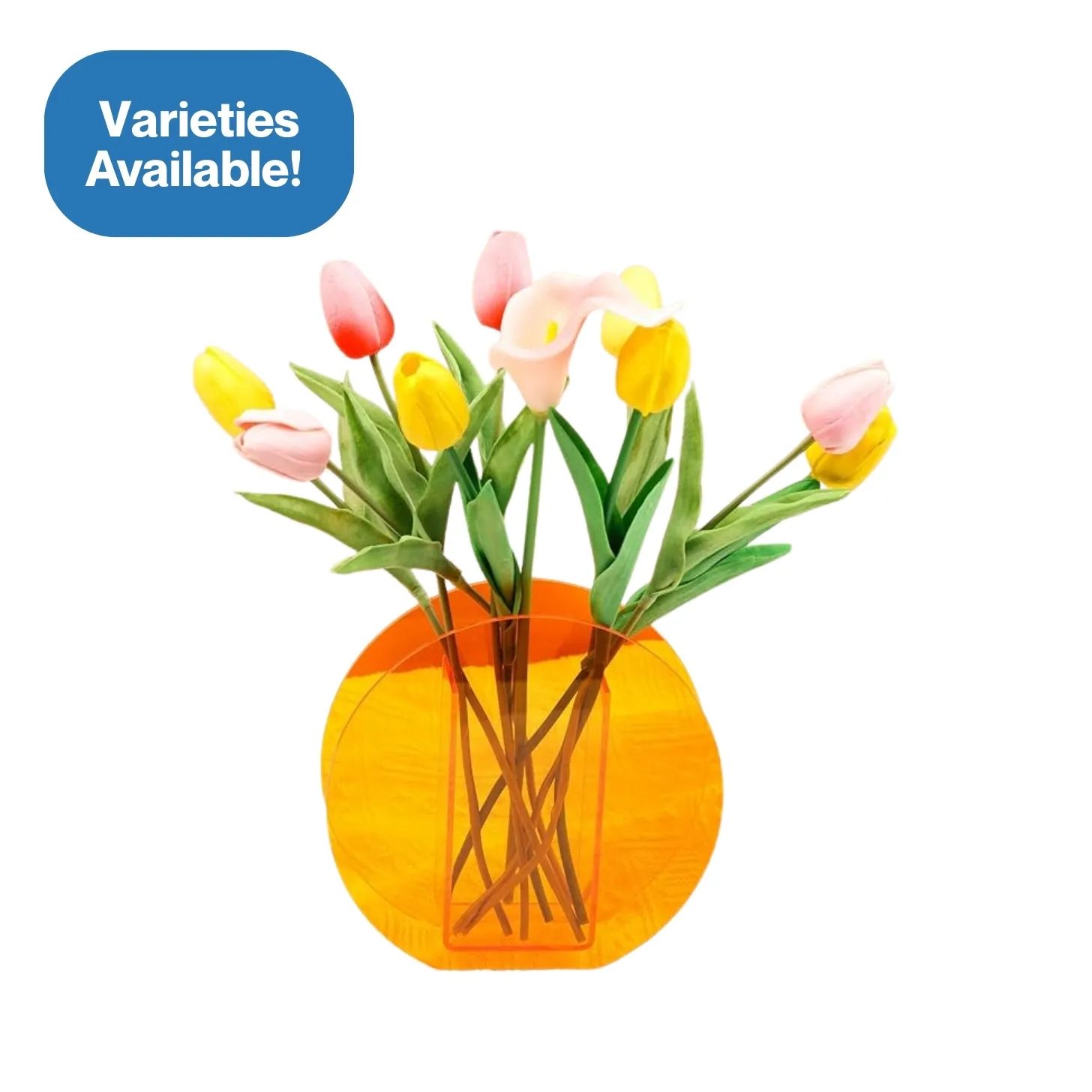 Orange Acrylic Vases