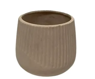 Light Beige Textured Vase