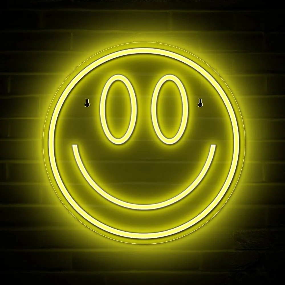 Smiley Face Neon Sign 
