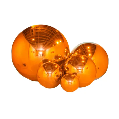 Orange Chrome Inflatable Balls