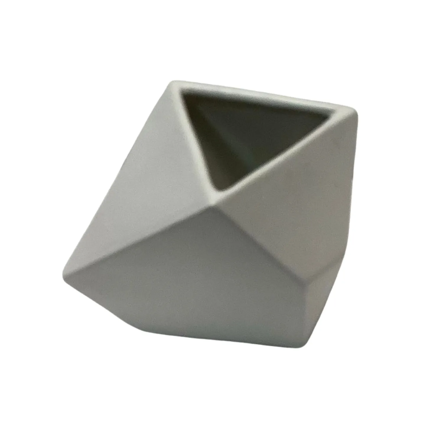 White Hex Vase