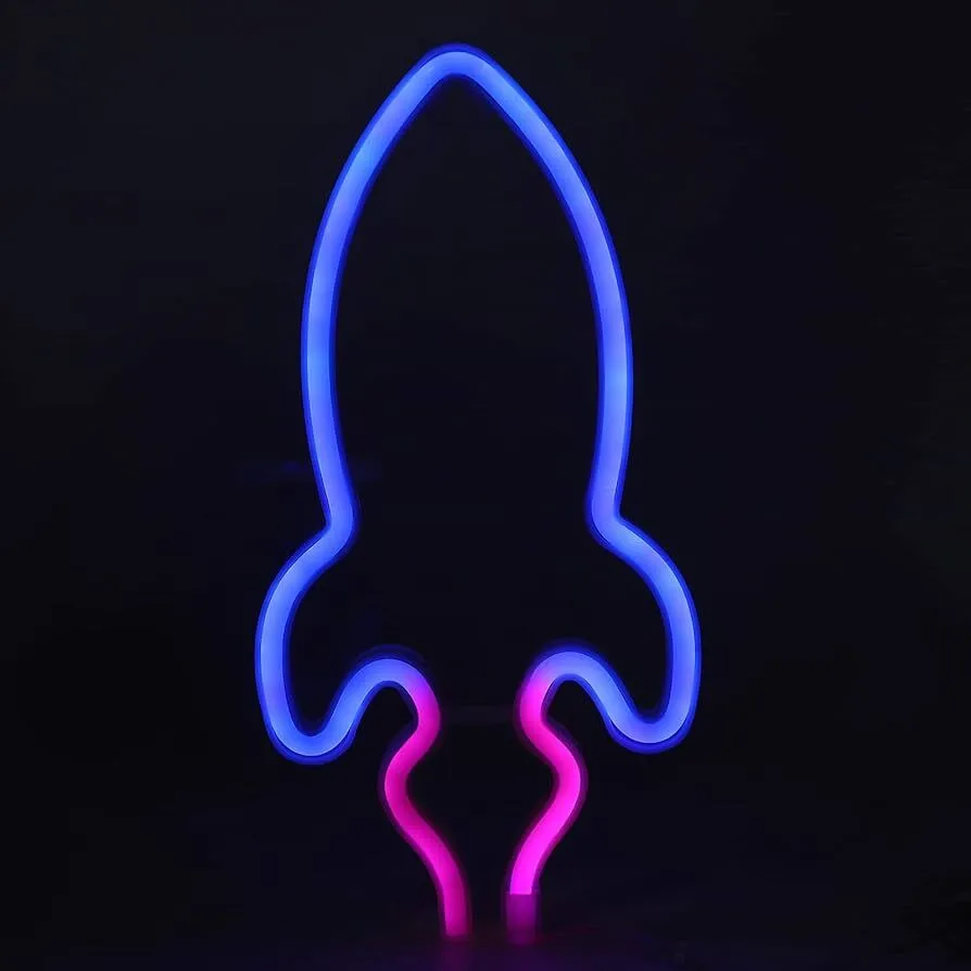 Rocket Neon Sign