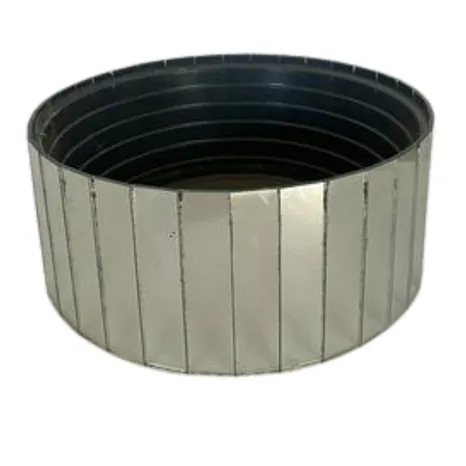 Mirrored Circle Vase