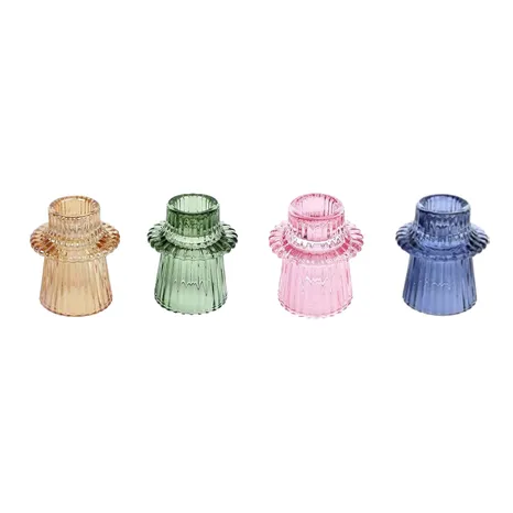 Ribbed Candle Holders