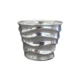 Silver Round Wave Vase