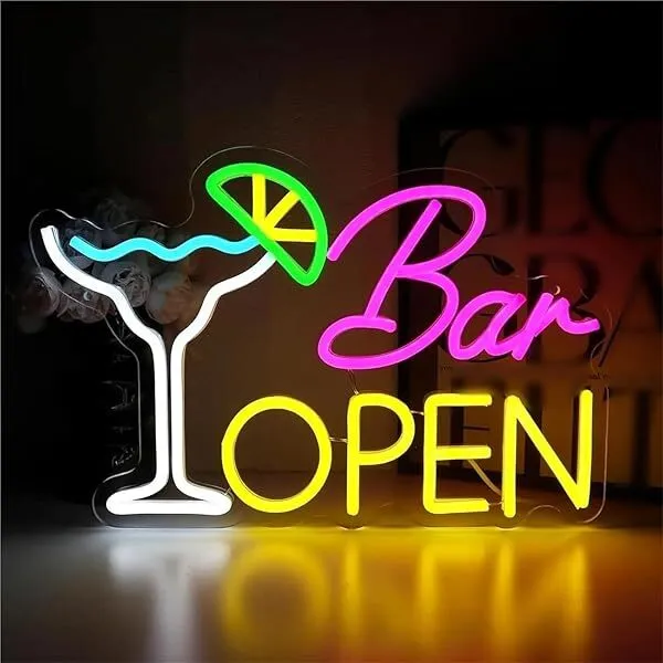 Martini Bar Open Sign