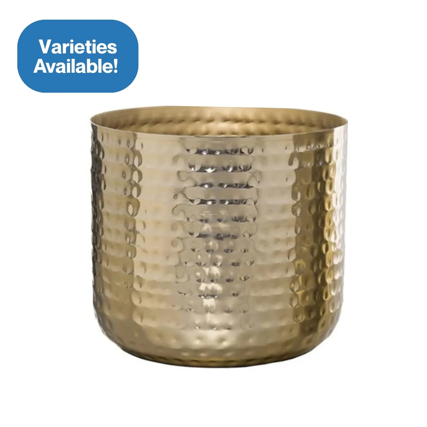 Hammered Brass Vases